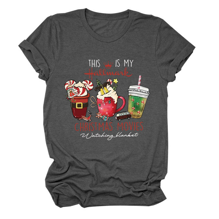 This Is My Hallmark Letter Christmas Crewneck T-Shirt Women