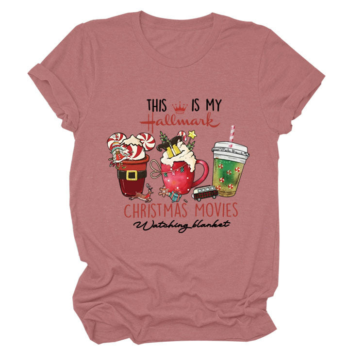 This Is My Hallmark Letter Christmas Crewneck T-Shirt Women