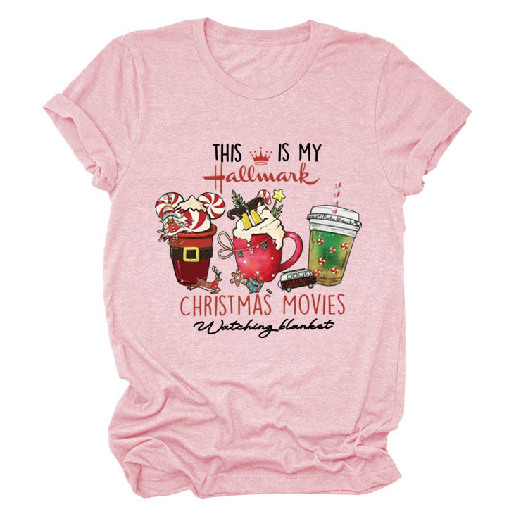 This Is My Hallmark Letter Christmas Crewneck T-Shirt Women