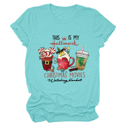 This Is My Hallmark Letter Christmas Crewneck T-Shirt Women