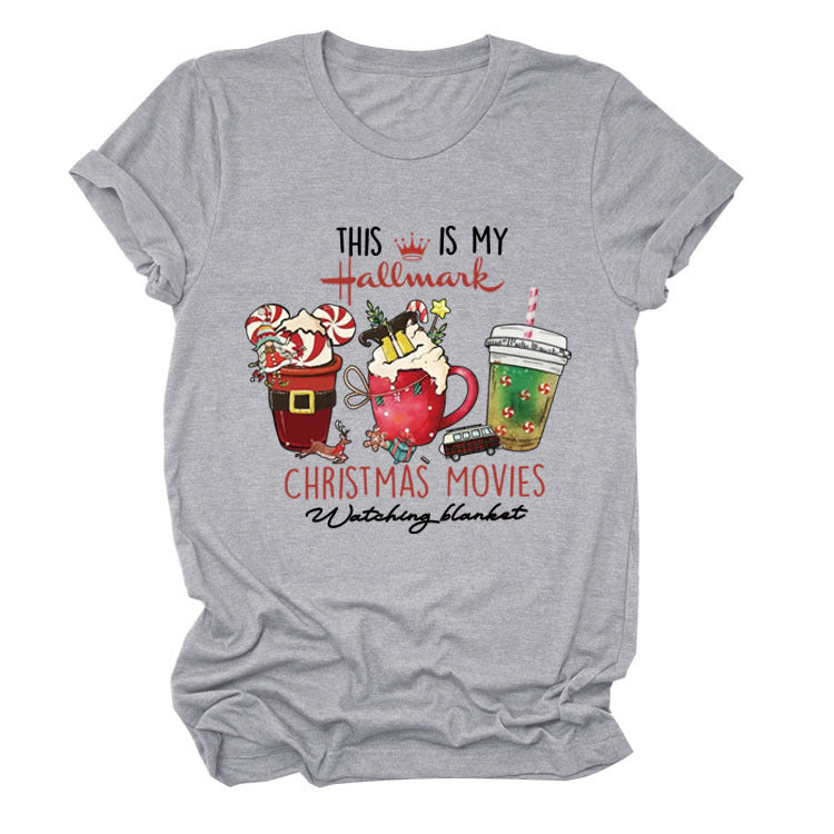 This Is My Hallmark Letter Christmas Crewneck T-Shirt Women