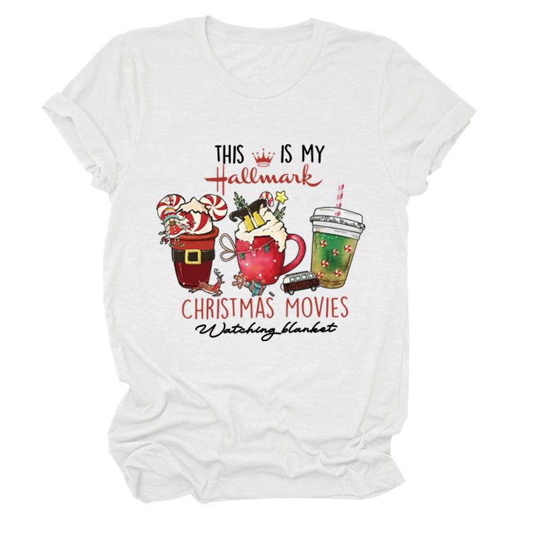 This Is My Hallmark Letter Christmas Crewneck T-Shirt Women