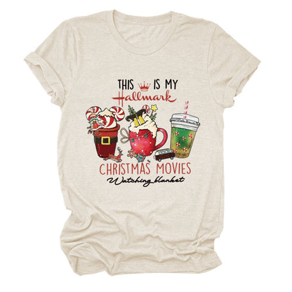 This Is My Hallmark Letter Christmas Crewneck T-Shirt Women