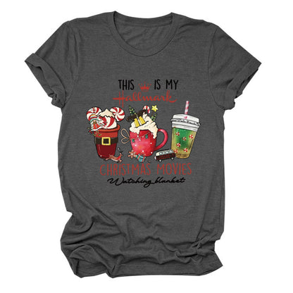 This Is My Hallmark Letter Christmas Crewneck T-Shirt Women