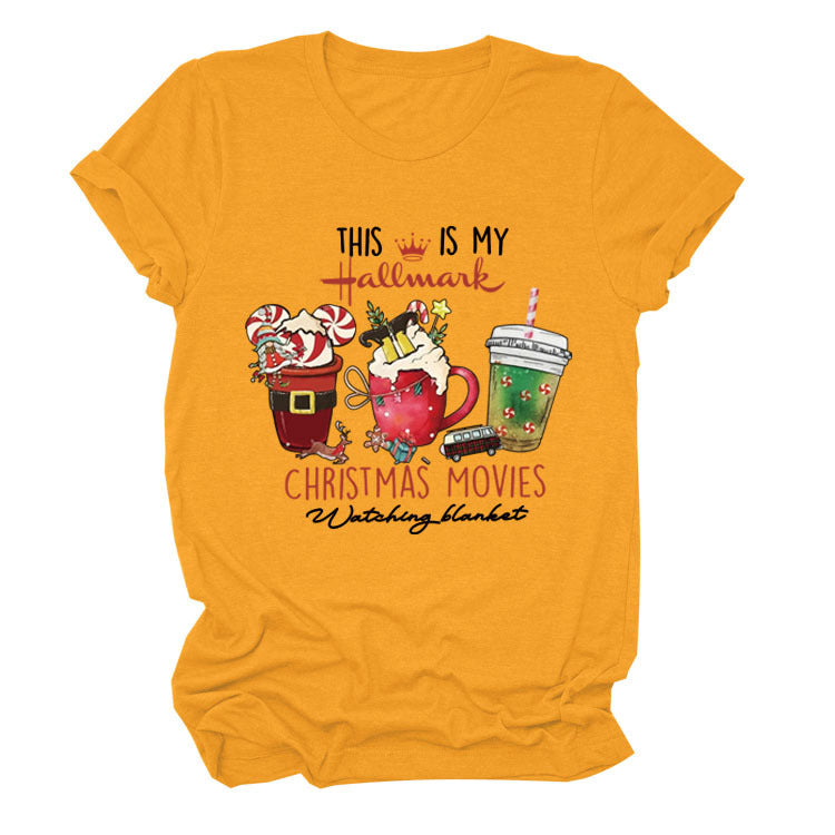 This Is My Hallmark Letter Christmas Crewneck T-Shirt Women