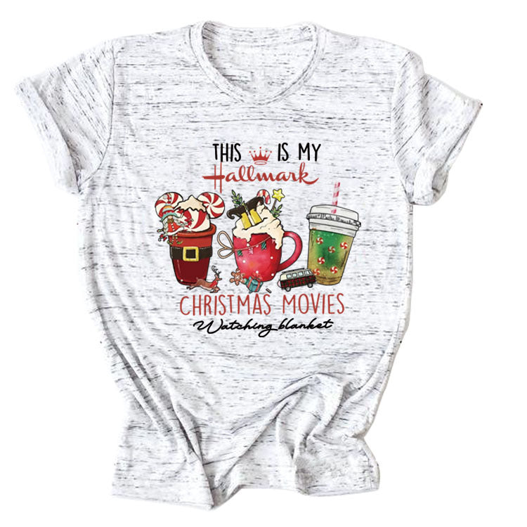 This Is My Hallmark Letter Christmas Crewneck T-Shirt Women